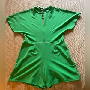 Zara green romper, Sz L, excellent condition